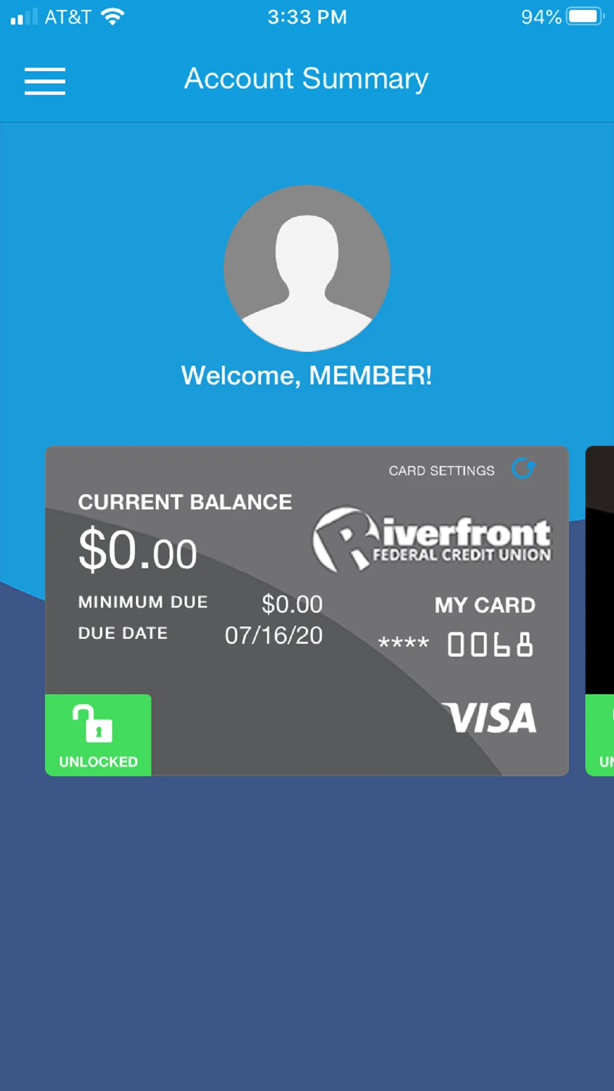 Riverfront Credit Card | Indus Appstore | Screenshot