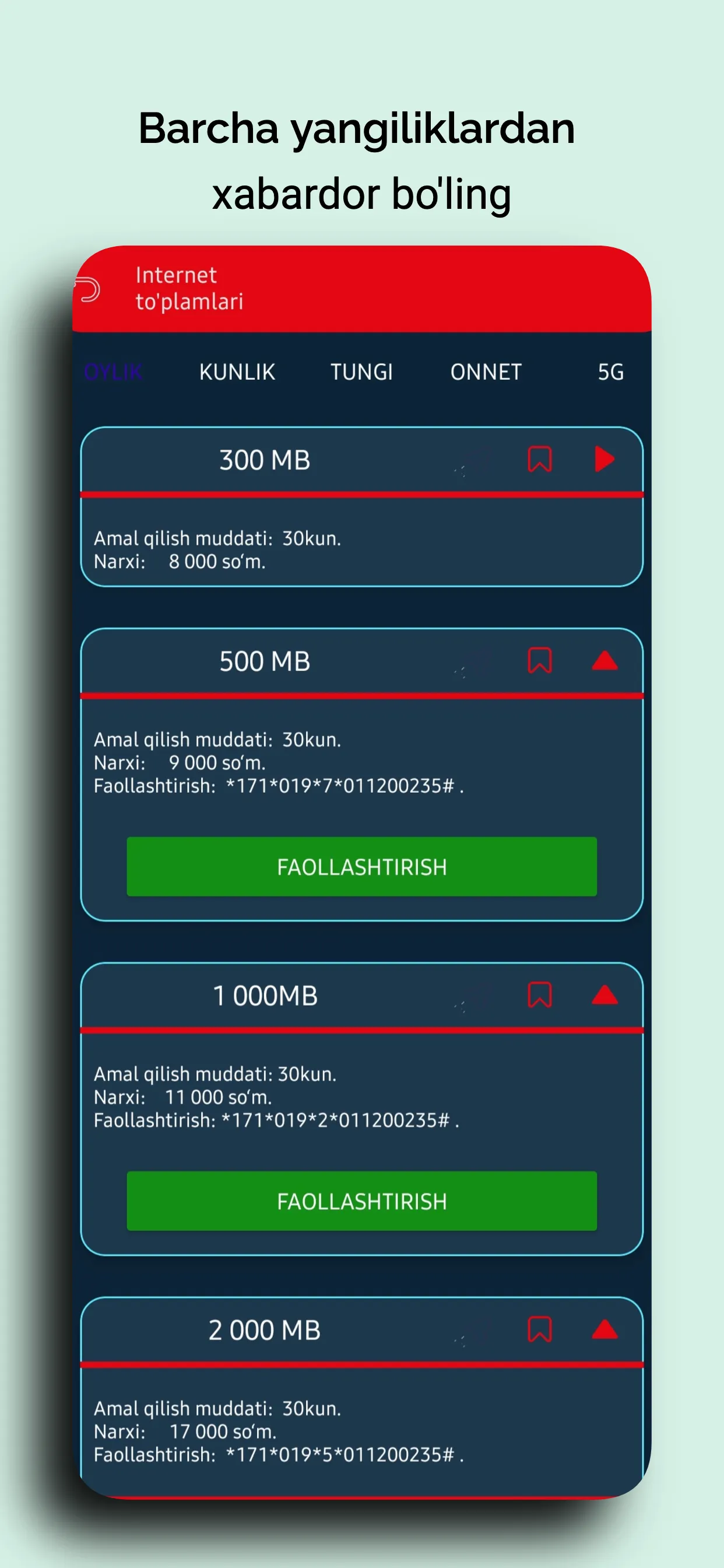 Mobiuz (UMS) USSD kodlar | Indus Appstore | Screenshot