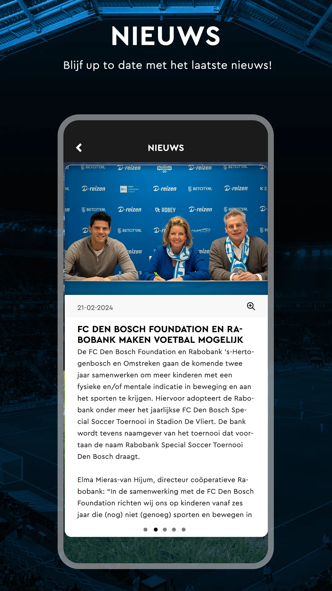 FC Den Bosch - Officiële App | Indus Appstore | Screenshot