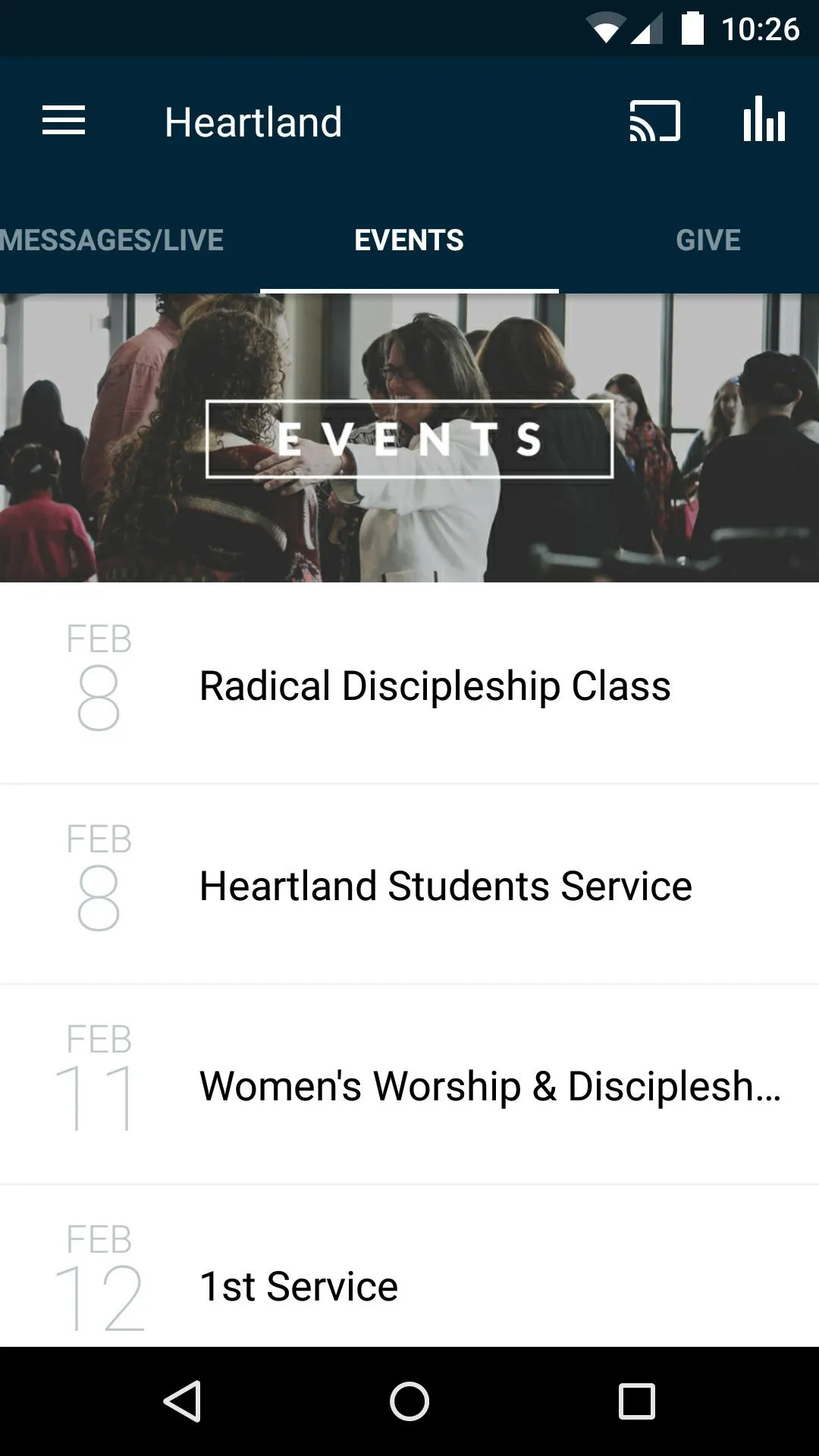 The Heartland Church | Indus Appstore | Screenshot