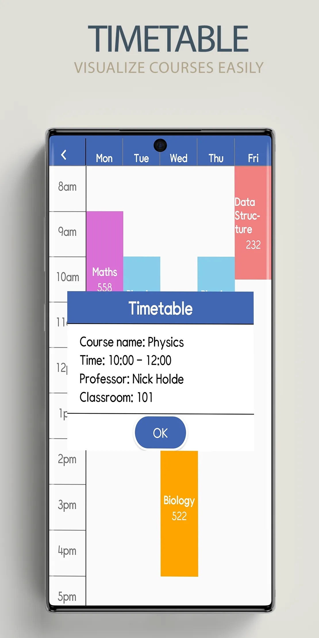 Scheduler - course organizer | Indus Appstore | Screenshot