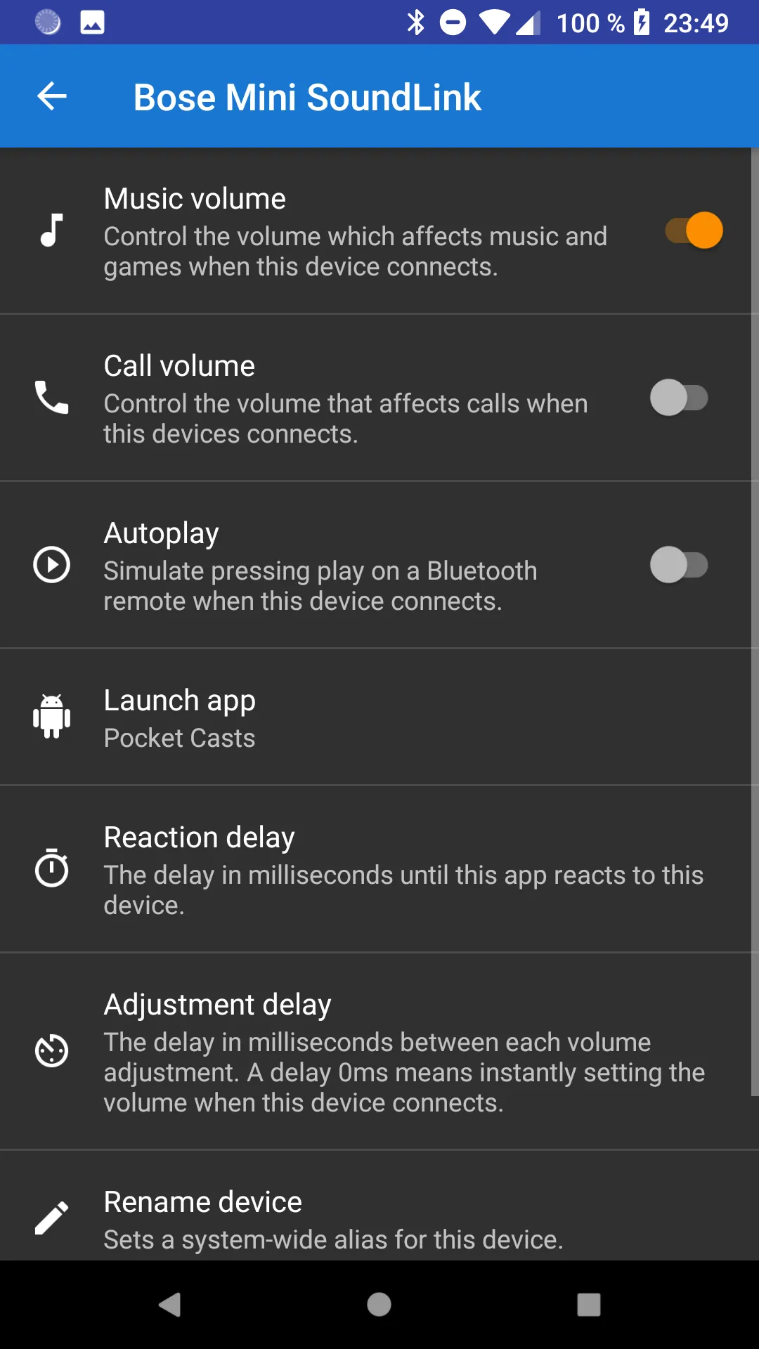 Bluetooth Volume Manager | Indus Appstore | Screenshot