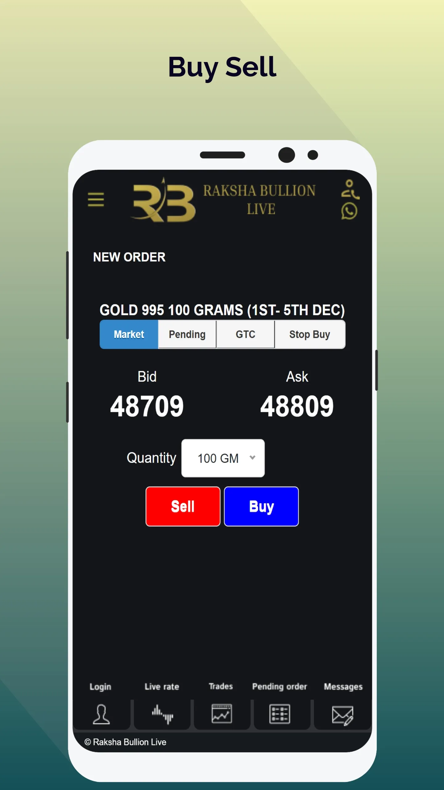 Raksha Bullion Live | Indus Appstore | Screenshot