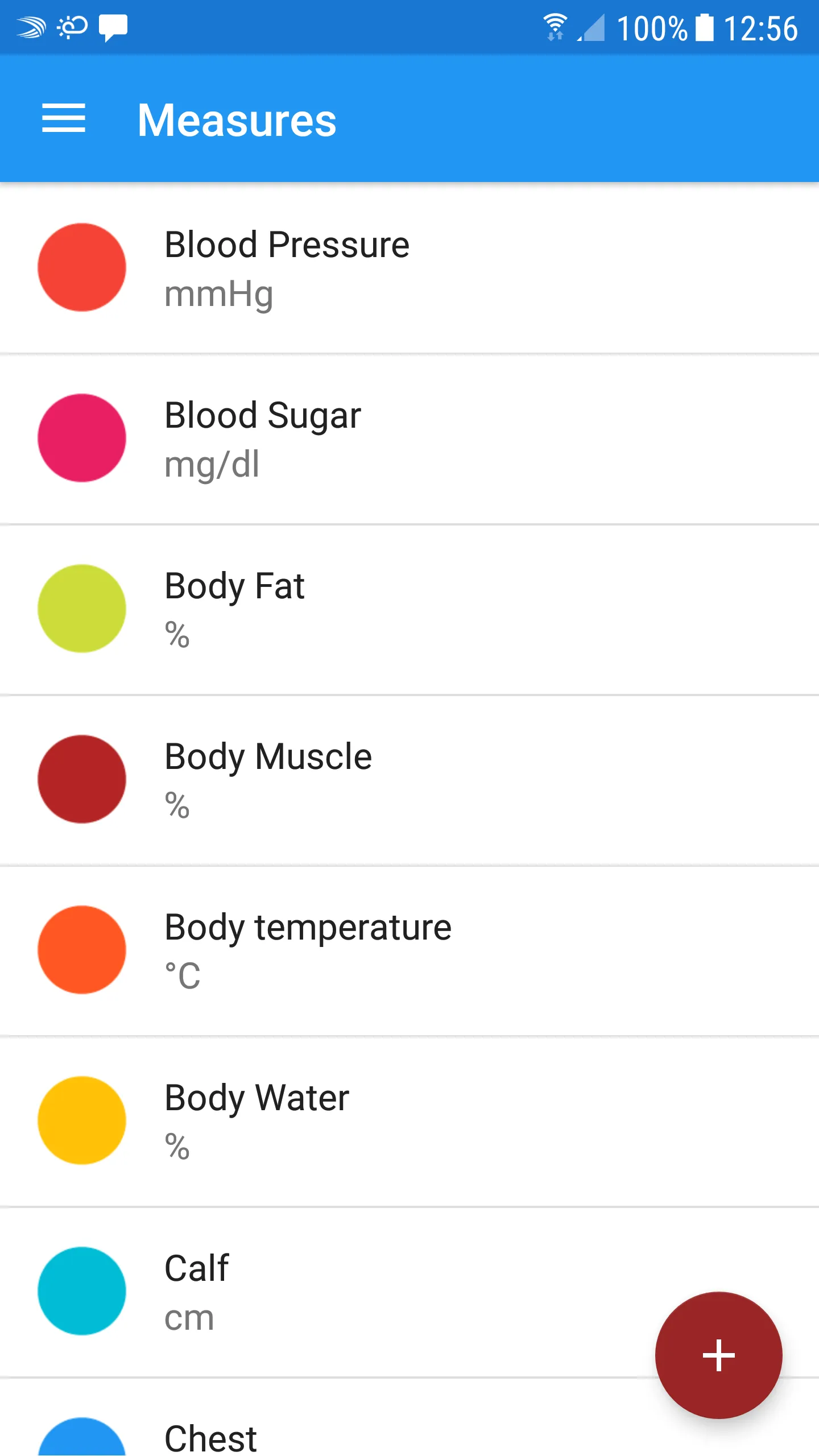 Body measurements - weight, BM | Indus Appstore | Screenshot