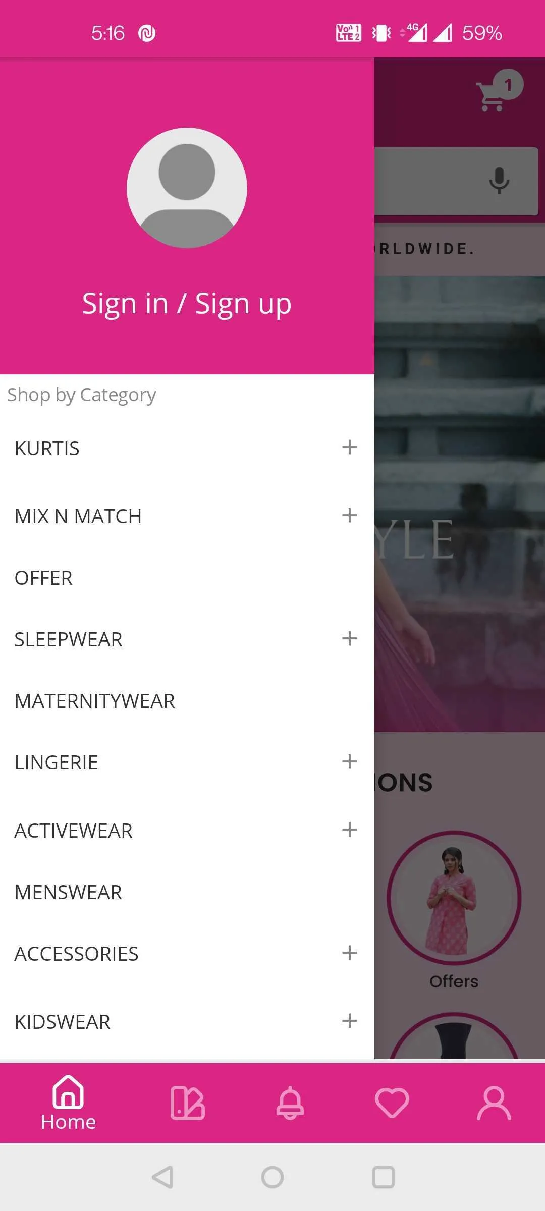 Instore Fashions | Indus Appstore | Screenshot