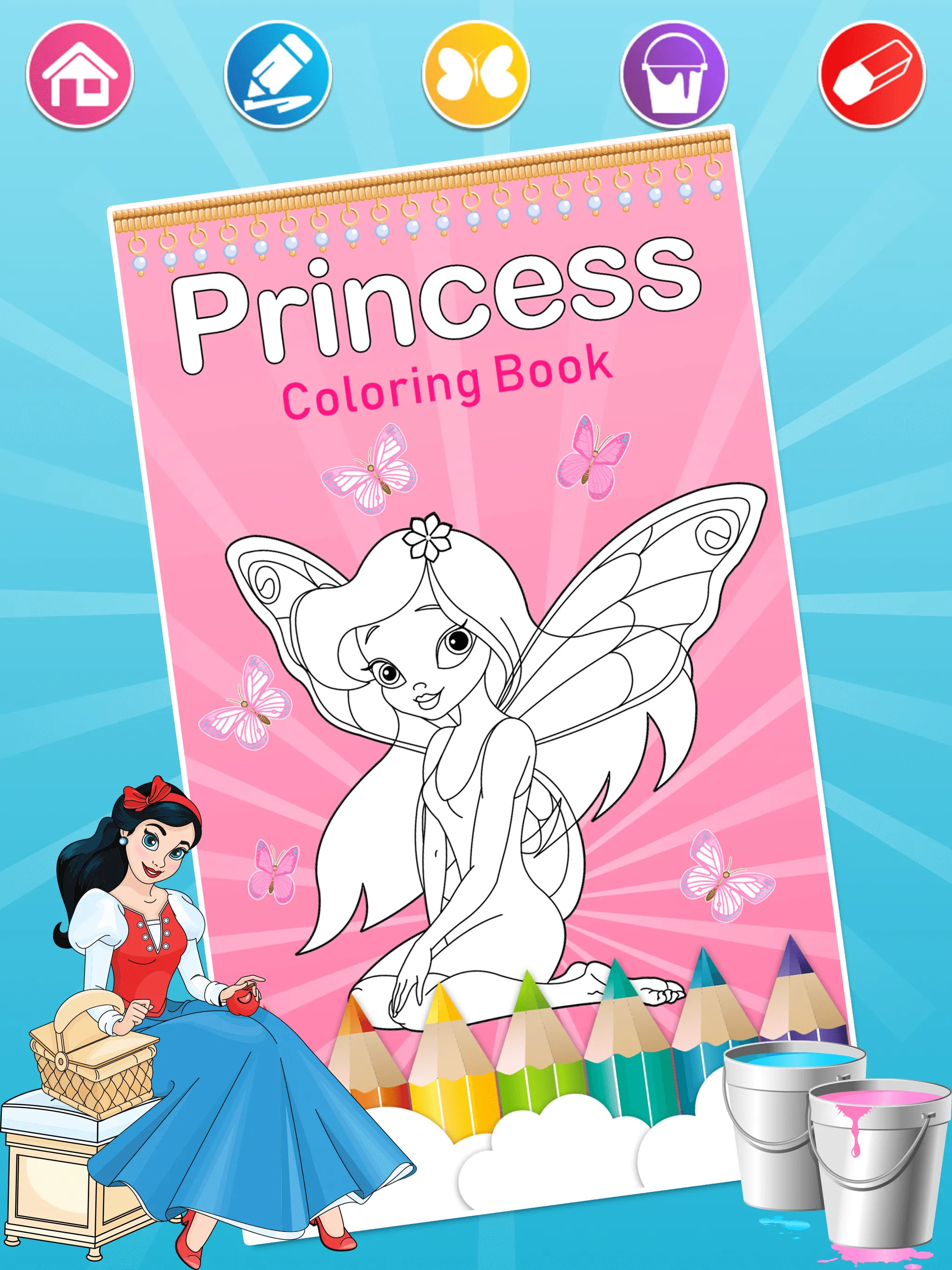 Princess Coloring Pages | Indus Appstore | Screenshot