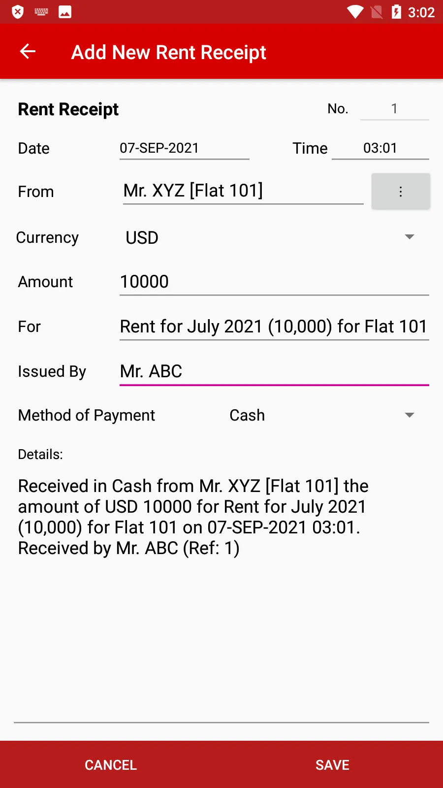 Rent Receipt | Indus Appstore | Screenshot