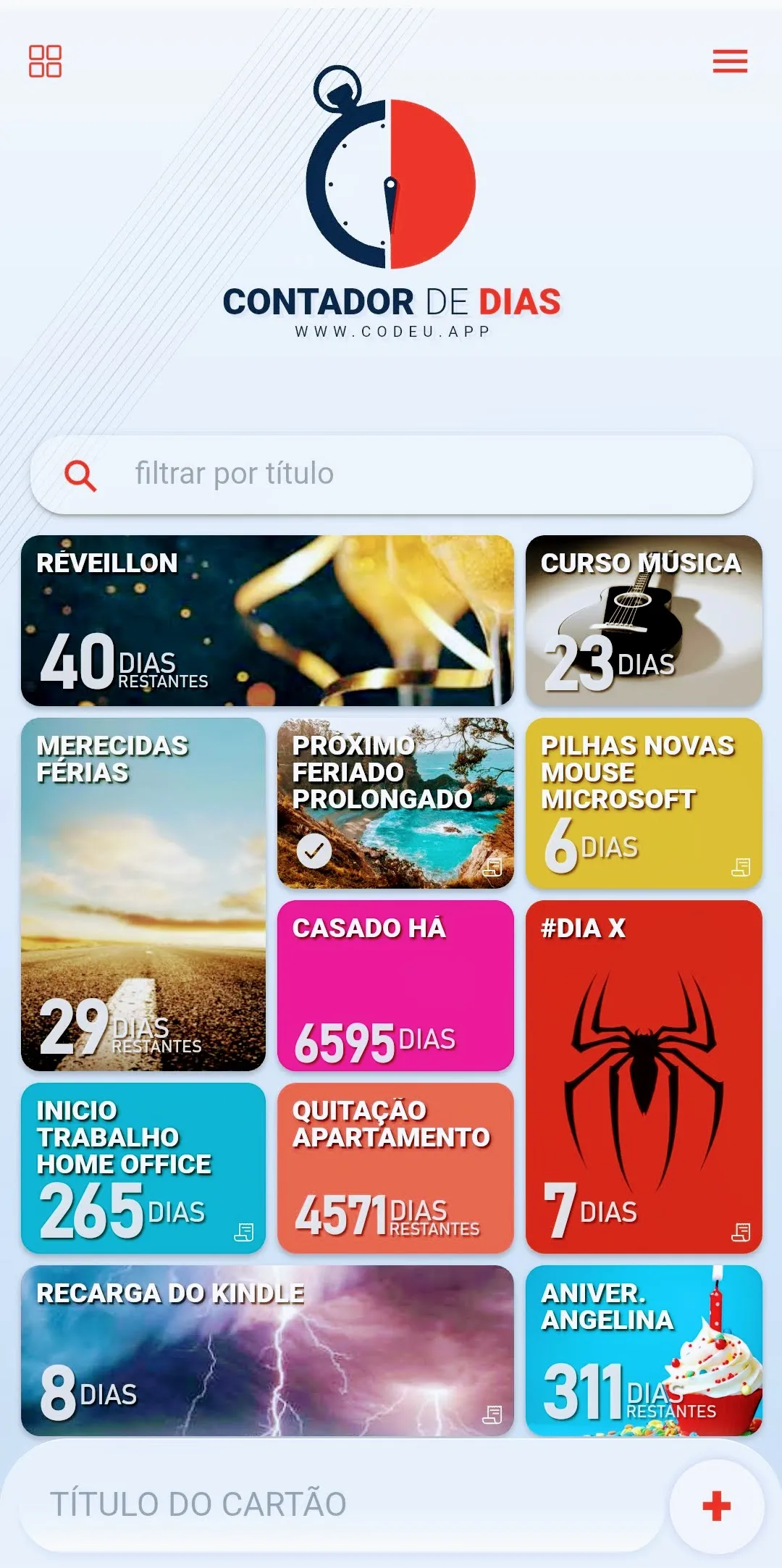 Contador de Dias com Histórico | Indus Appstore | Screenshot