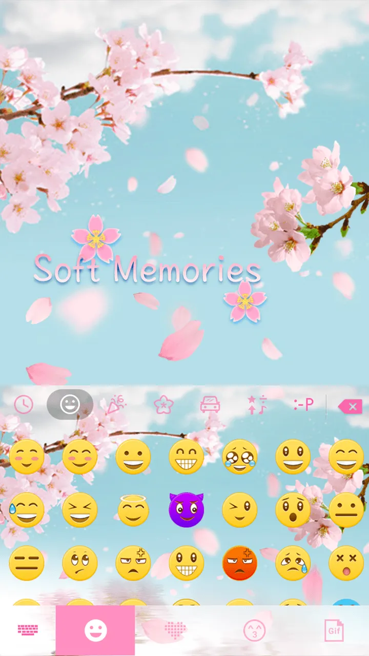 Soft Memories Keyboard Theme | Indus Appstore | Screenshot