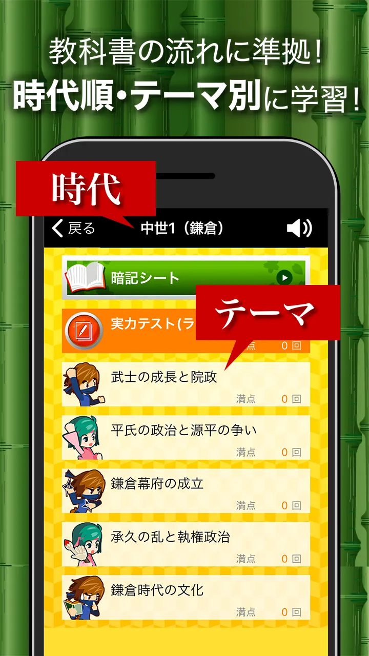 日本の歴史クイズ - 日本史 一問一答 | Indus Appstore | Screenshot