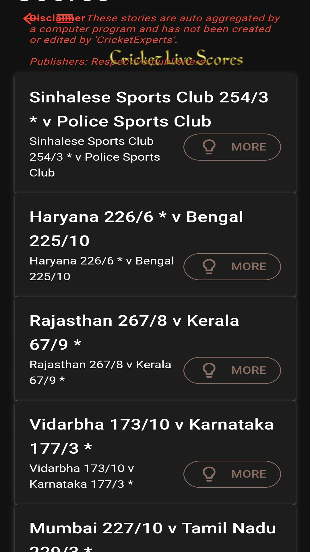 Cricket Live scores 365 24/7 | Indus Appstore | Screenshot