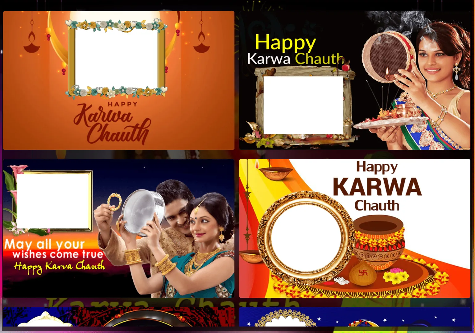 Karwa Chauth:Wishes,PhotoFrame | Indus Appstore | Screenshot