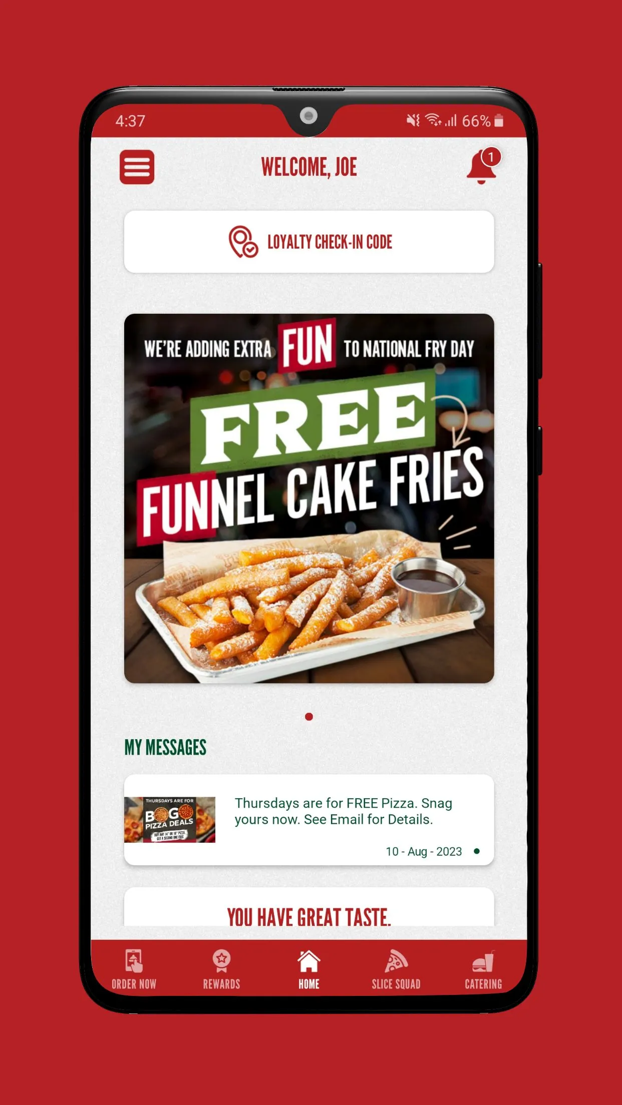 Primanti Bros. FanFare Rewards | Indus Appstore | Screenshot