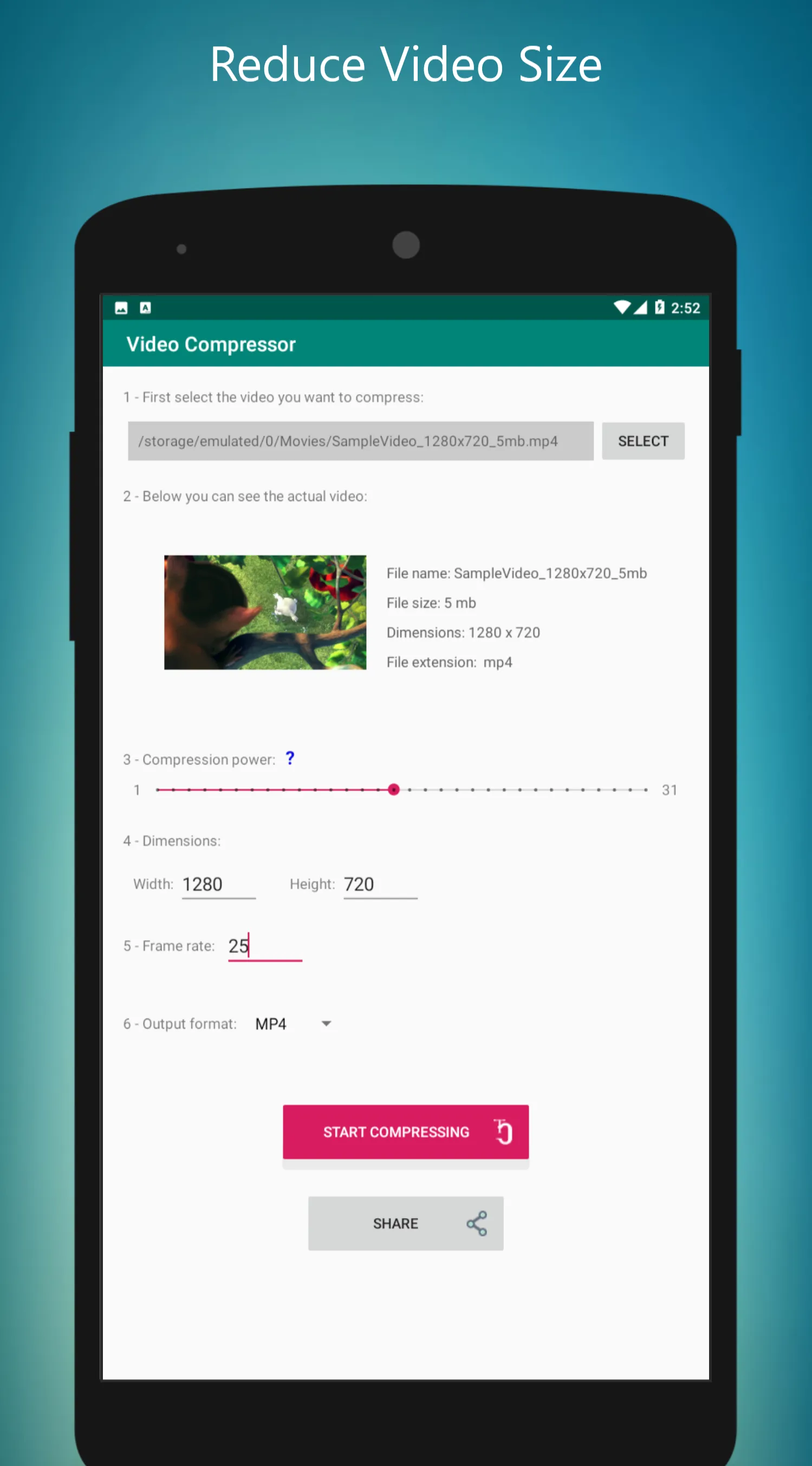 Video Compressor - Reduce Vide | Indus Appstore | Screenshot