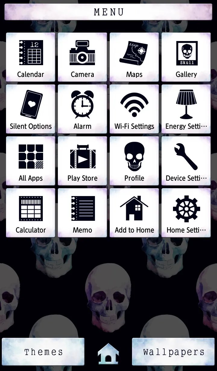 Skull Pattern Theme | Indus Appstore | Screenshot