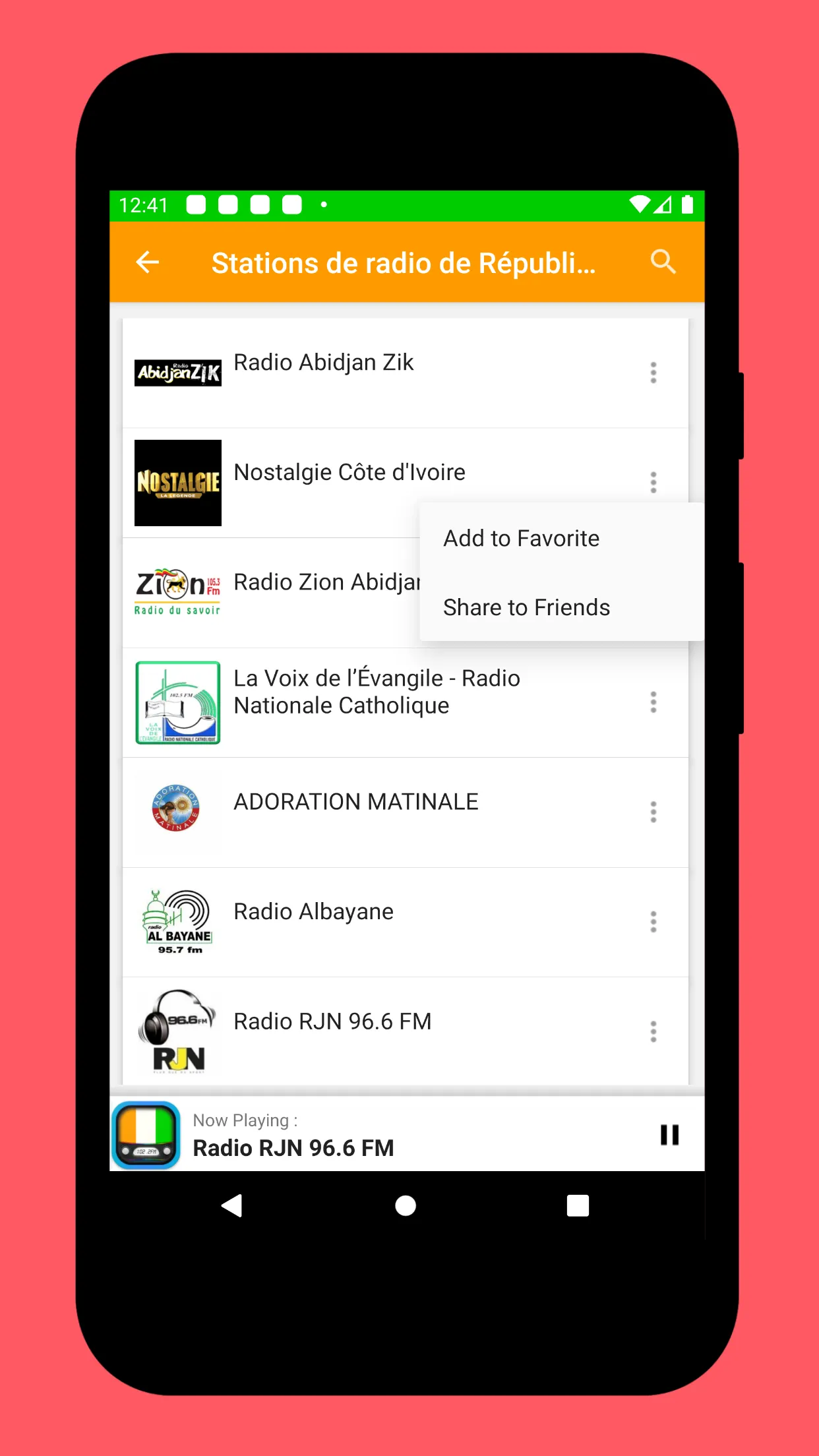 Radio Ivory Coast + Radio FM | Indus Appstore | Screenshot