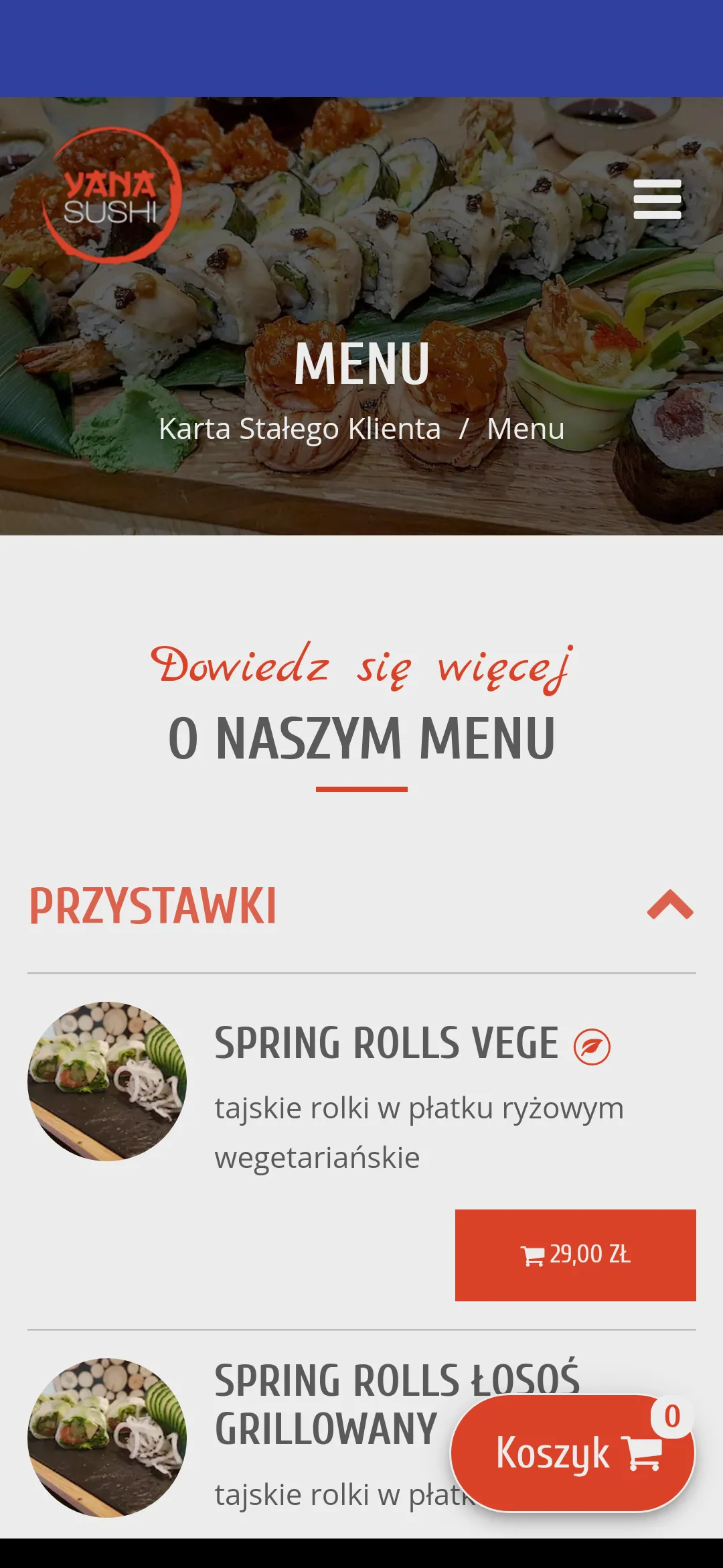 Yana Sushi | Indus Appstore | Screenshot