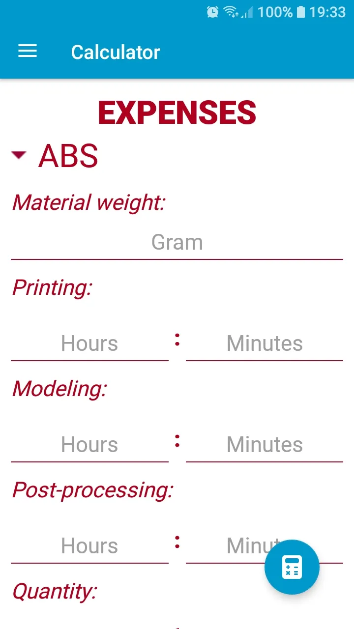 3D Printing Calculator | Indus Appstore | Screenshot