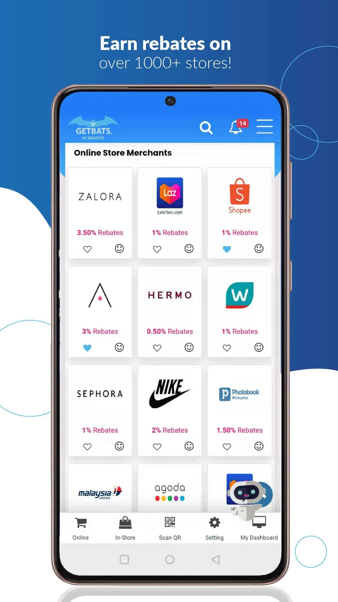 GETBATS - Shop & Earn Rebates! | Indus Appstore | Screenshot