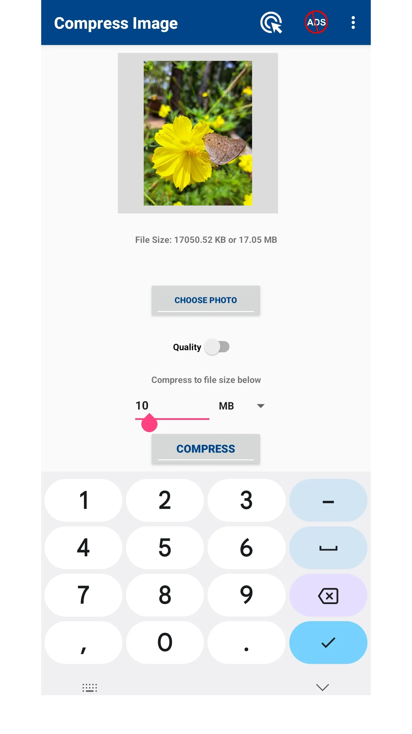 Compress image size in kb & mb | Indus Appstore | Screenshot