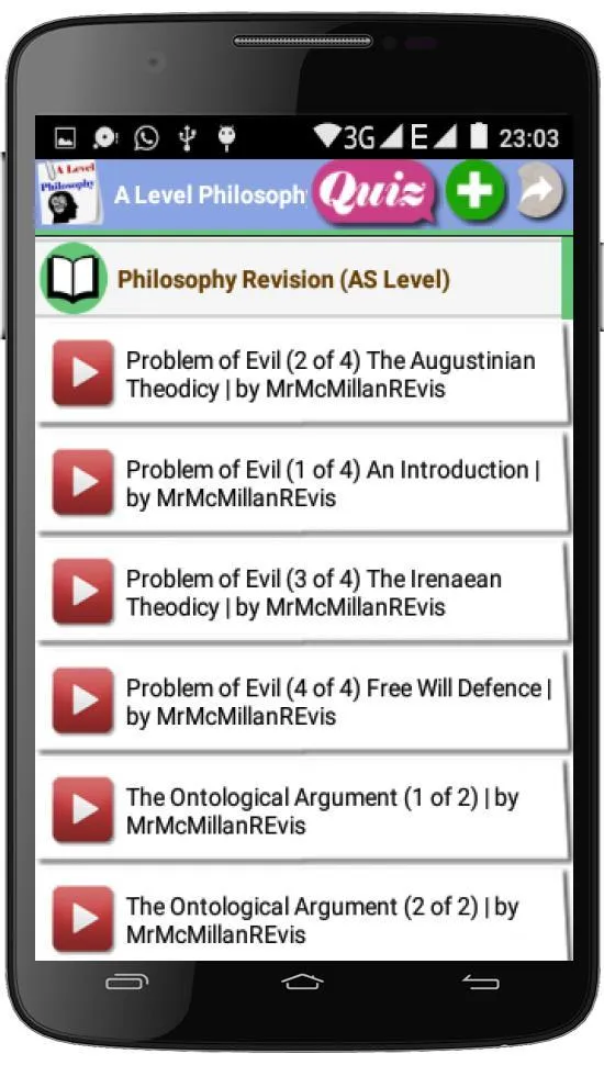 A Level Philosophy | Indus Appstore | Screenshot