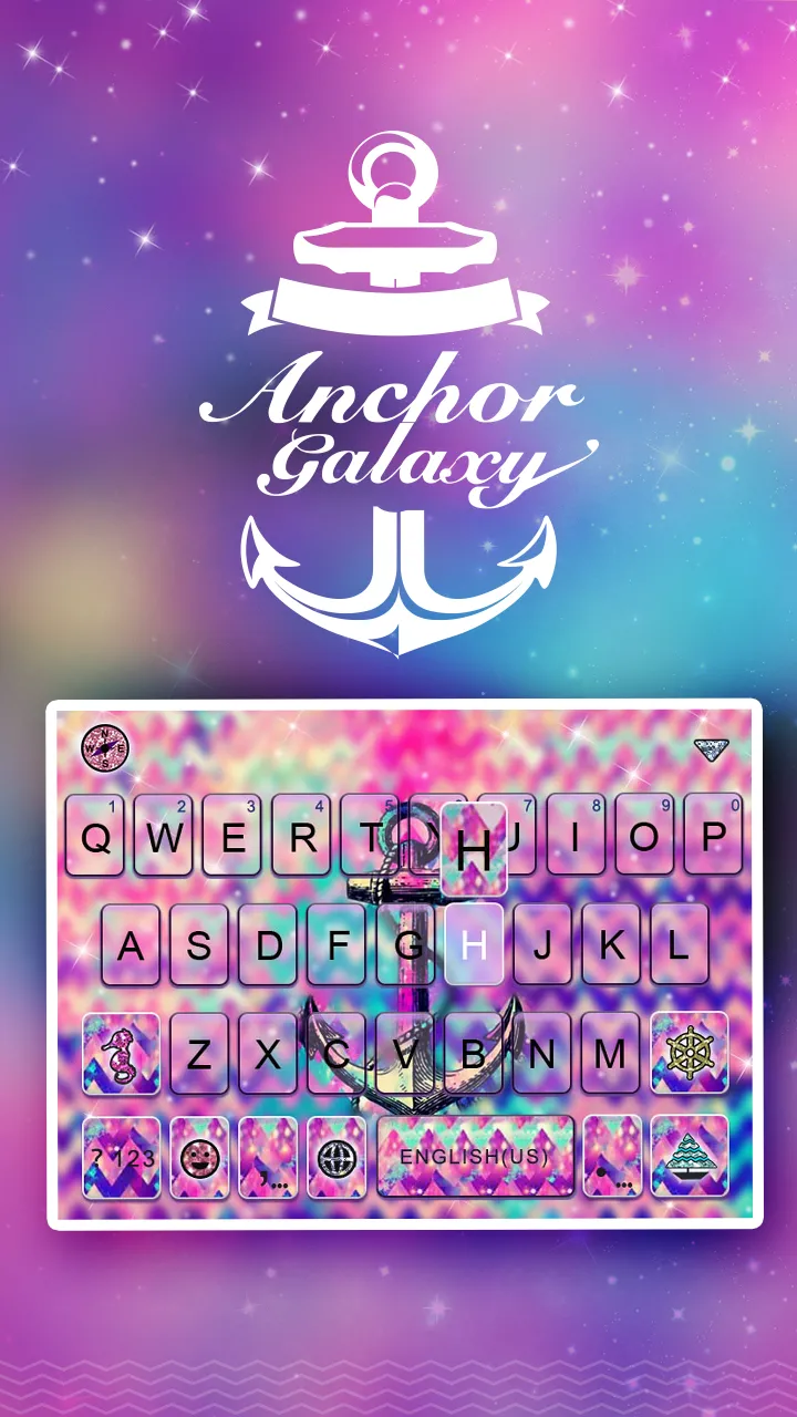 Anchor Galaxy Keyboard Theme | Indus Appstore | Screenshot