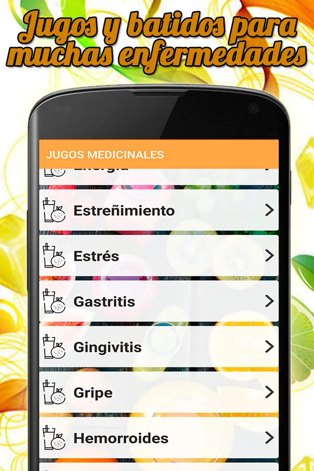 Jugos naturales y medicinales | Indus Appstore | Screenshot