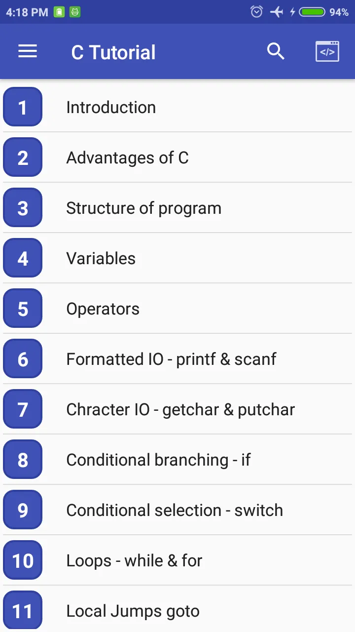 Learn C Programming | Indus Appstore | Screenshot