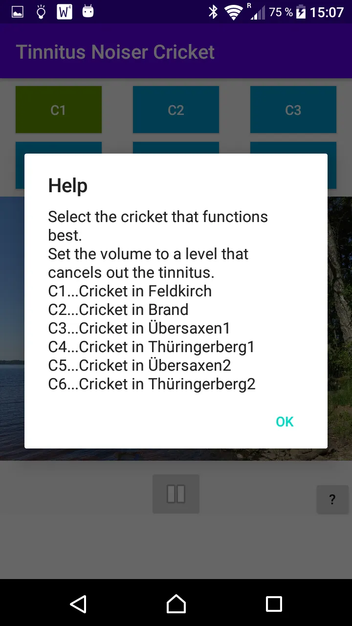 Tinnitus Noiser Cricket | Indus Appstore | Screenshot