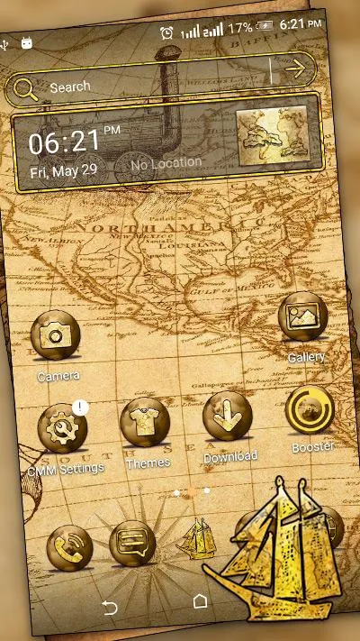 Ancient Map Launcher Theme | Indus Appstore | Screenshot