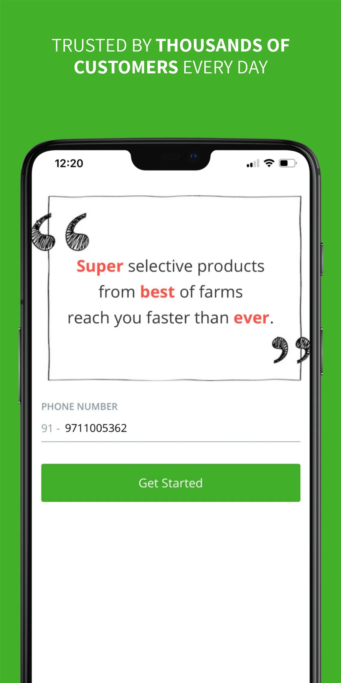 Fresherry: Super-fresh veggies | Indus Appstore | Screenshot