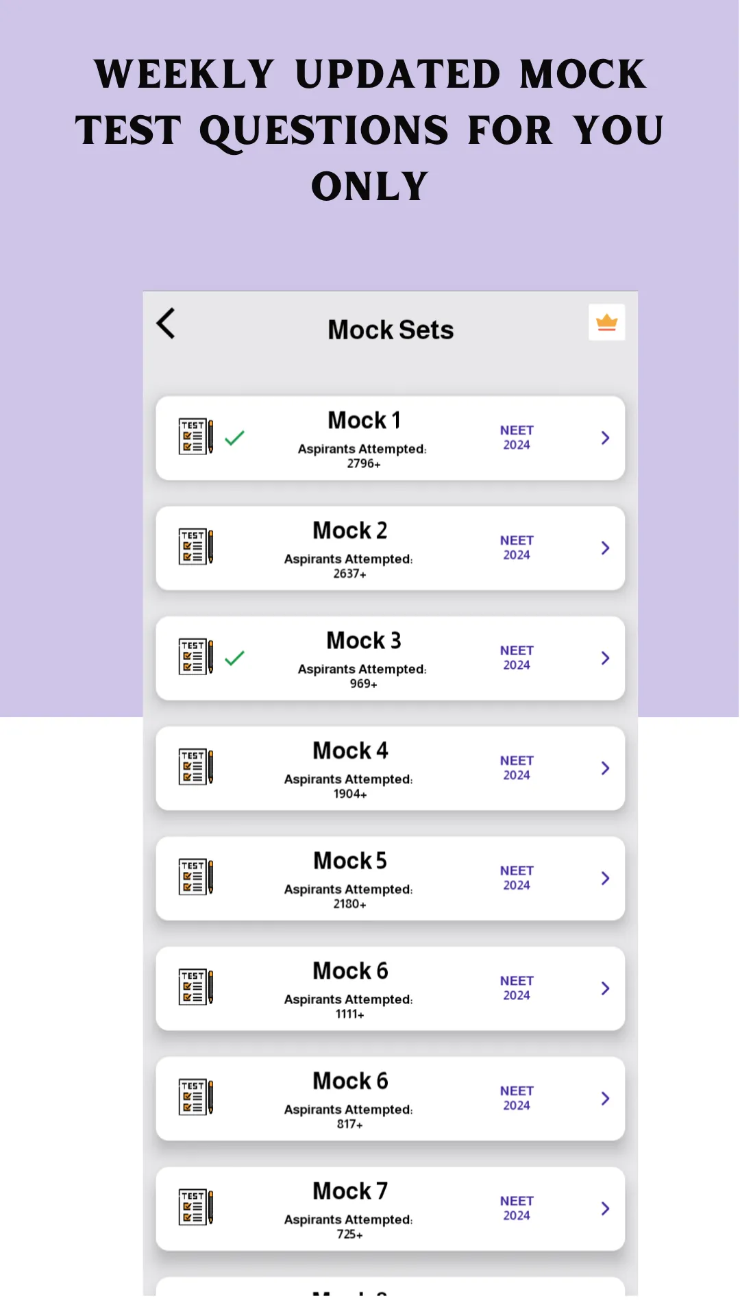 NEET Mock Test MCQ App | Indus Appstore | Screenshot