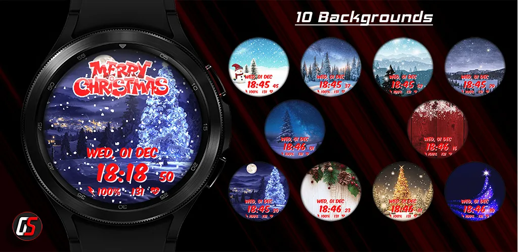 GS Christmas Watch Face | Indus Appstore | Screenshot