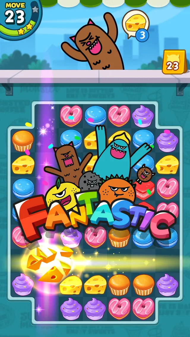 Sweet Monster Match3 Puzzle | Indus Appstore | Screenshot