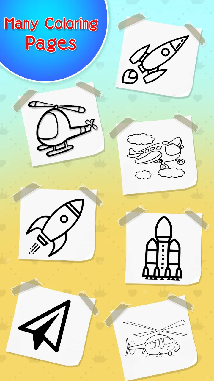 Planes Drawing & Coloring Book | Indus Appstore | Screenshot