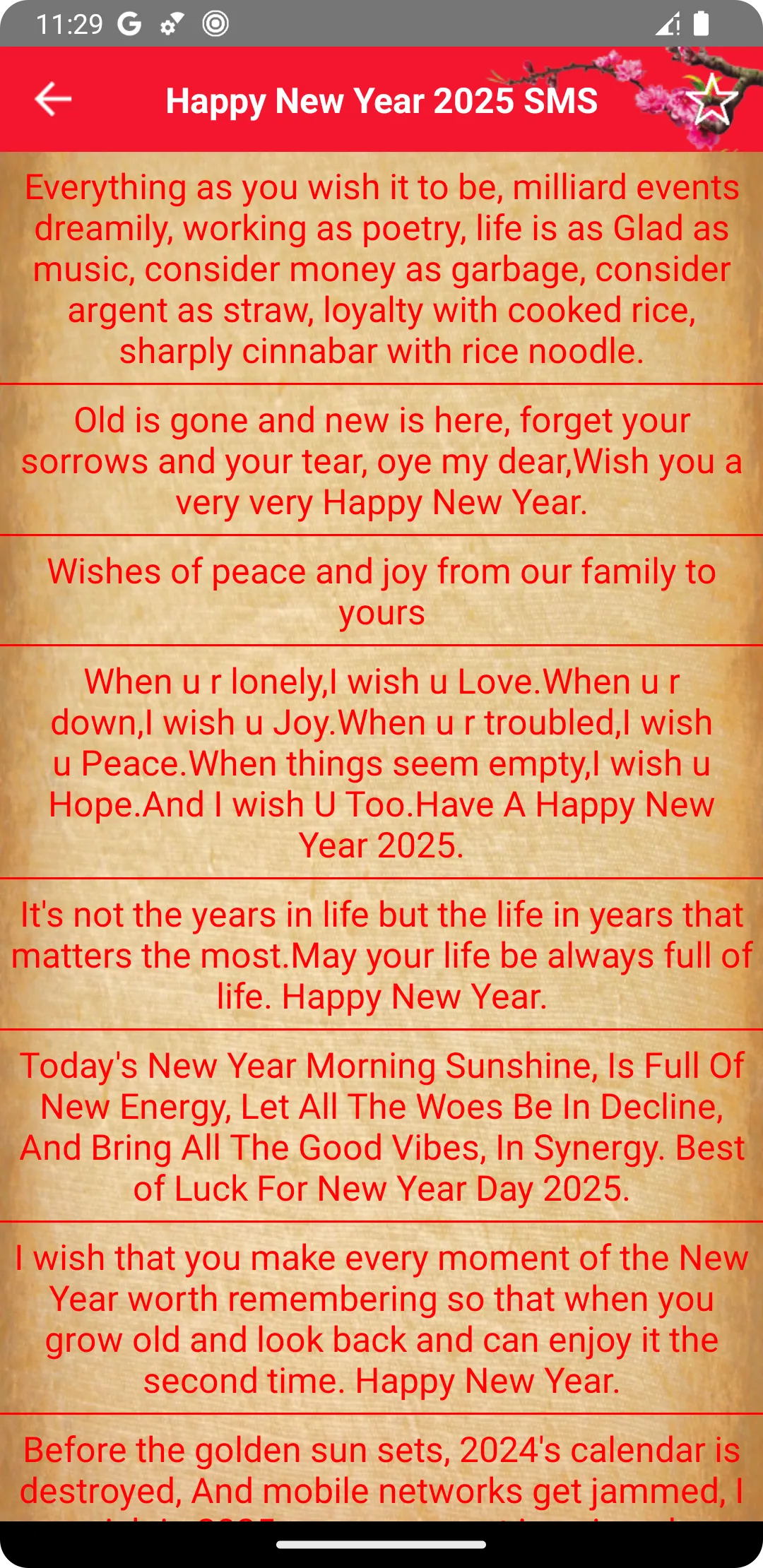 Happy New Year 2025 SMS | Indus Appstore | Screenshot