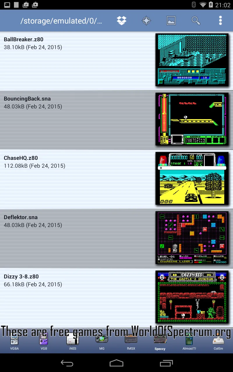 Speccy - ZX Spectrum Emulator | Indus Appstore | Screenshot