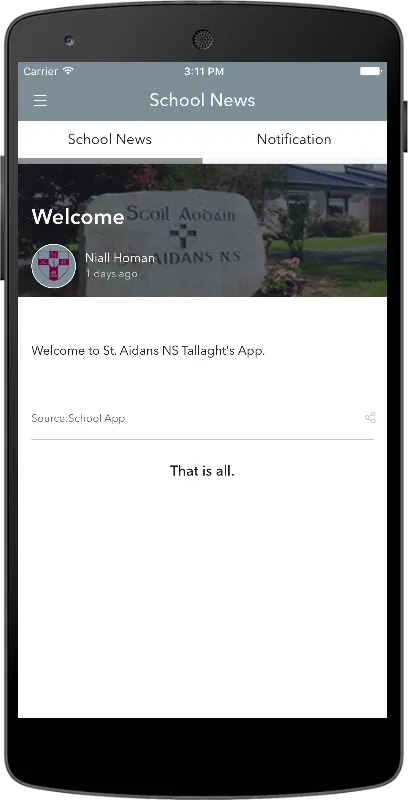 St. Aidans NS Tallaght | Indus Appstore | Screenshot