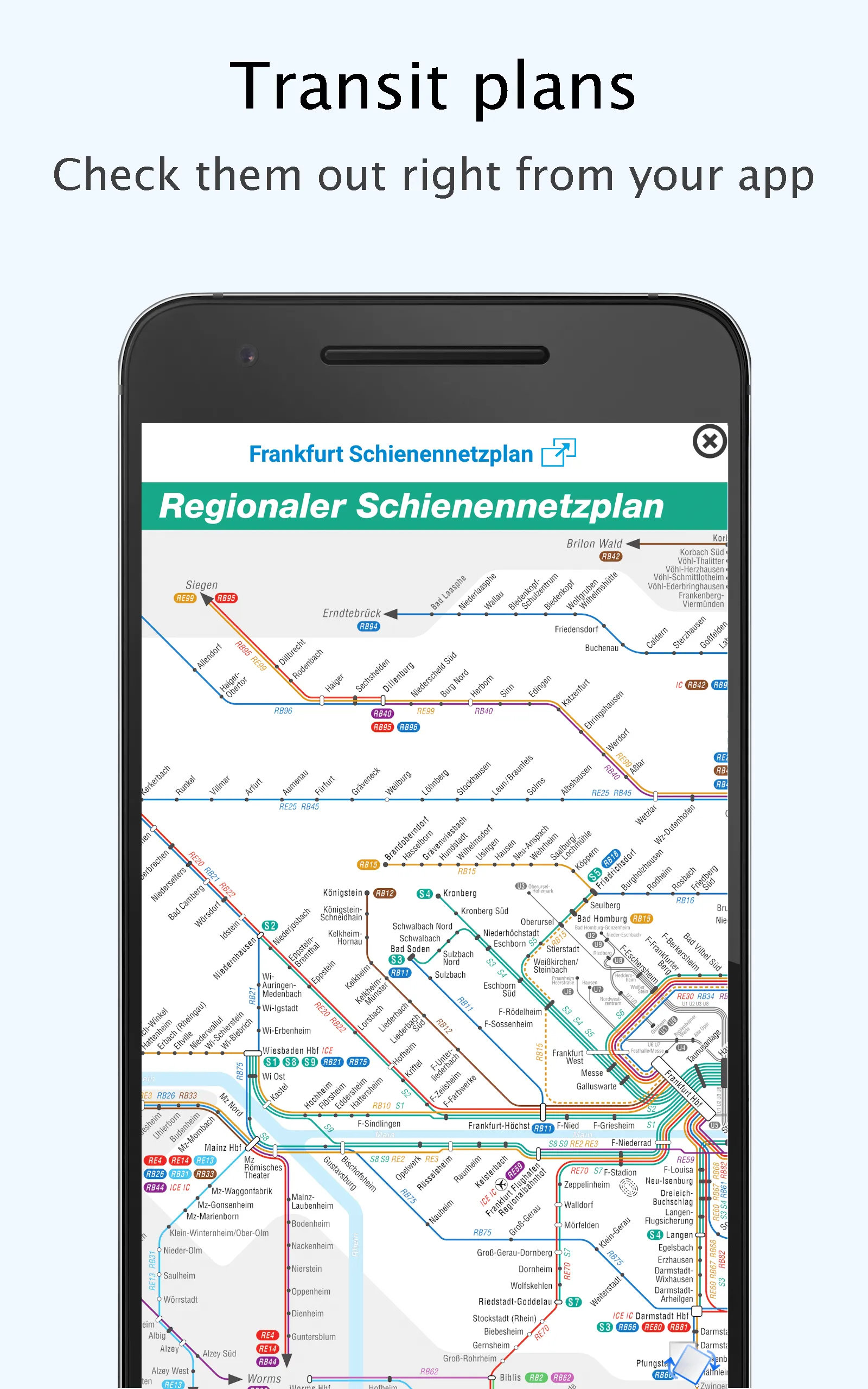 Frankfurt Transport RMV VGF DB | Indus Appstore | Screenshot