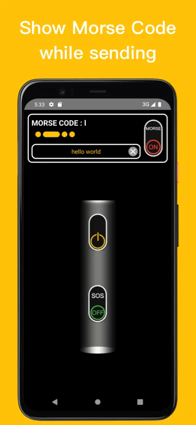 MorseFlash - send morse signal | Indus Appstore | Screenshot