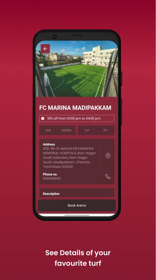 FC Marina Bookings | Indus Appstore | Screenshot