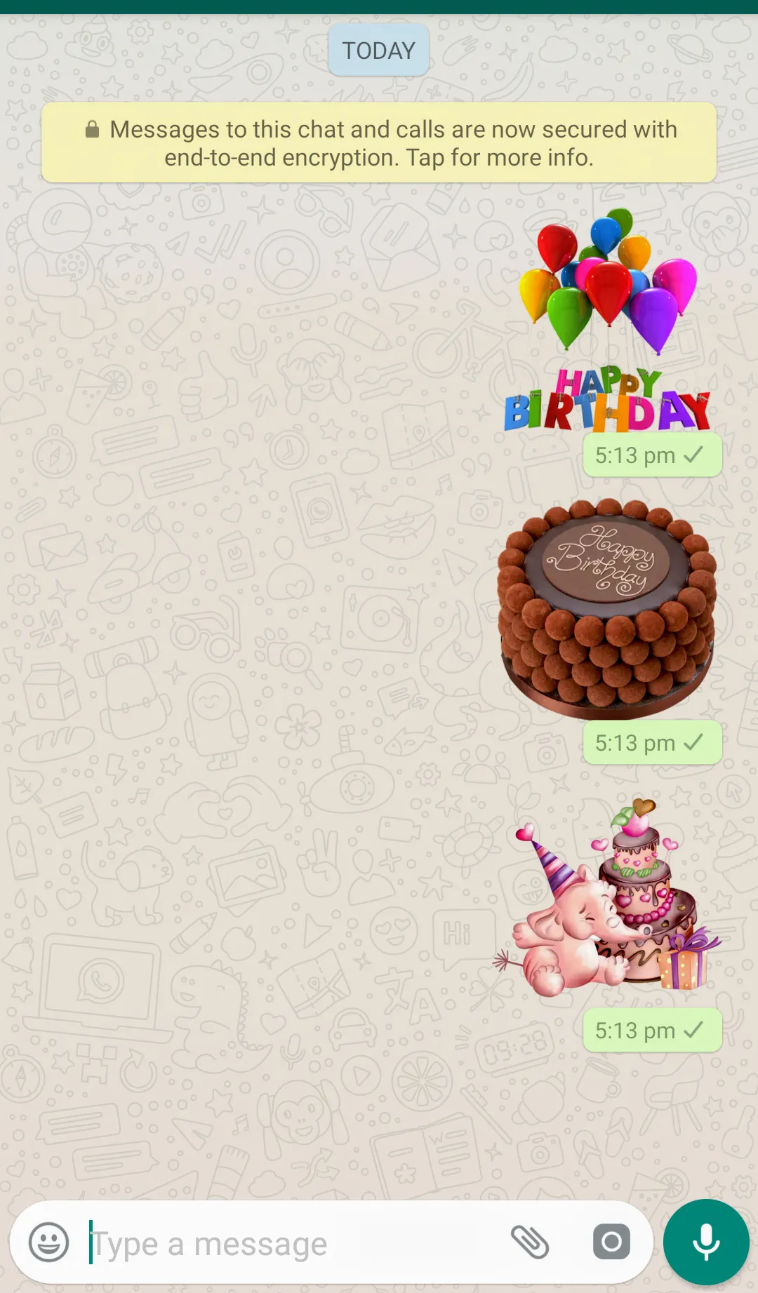 Happy Birthday WASticker | Indus Appstore | Screenshot