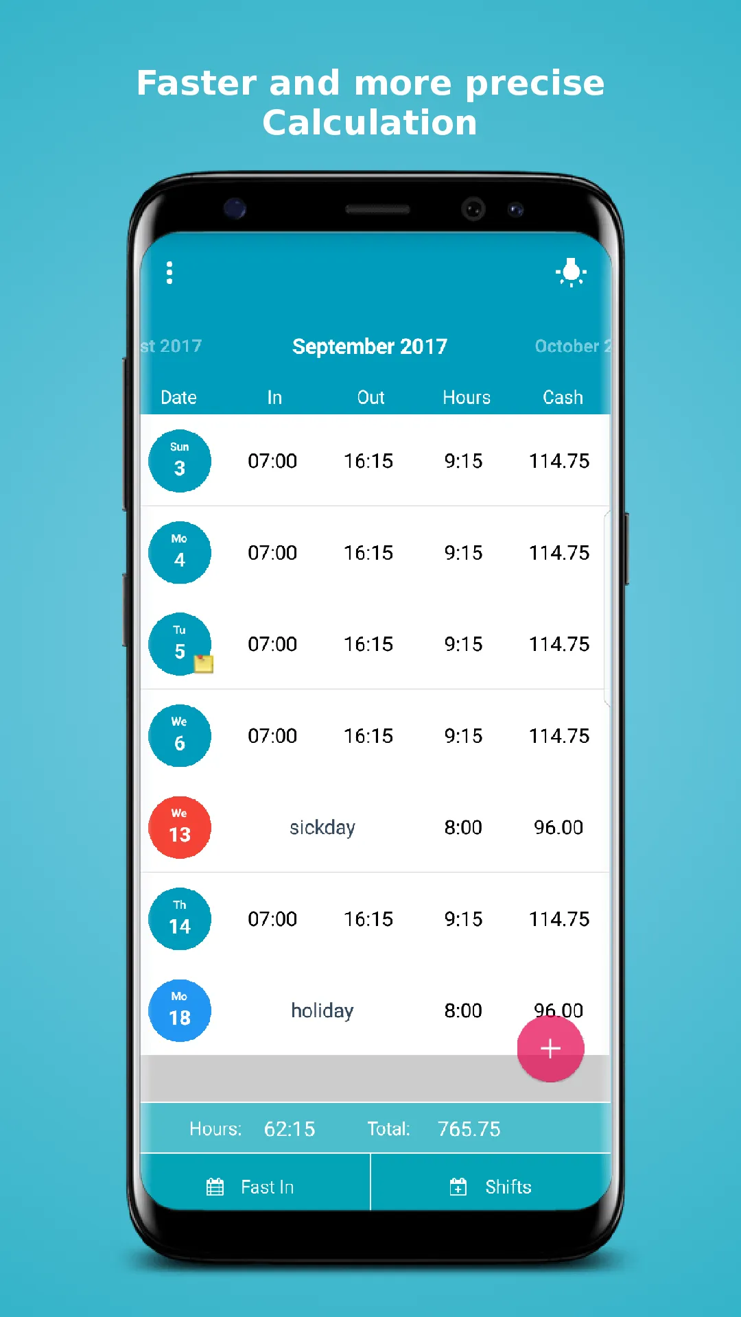 My Salary 2 - Work Log | Indus Appstore | Screenshot