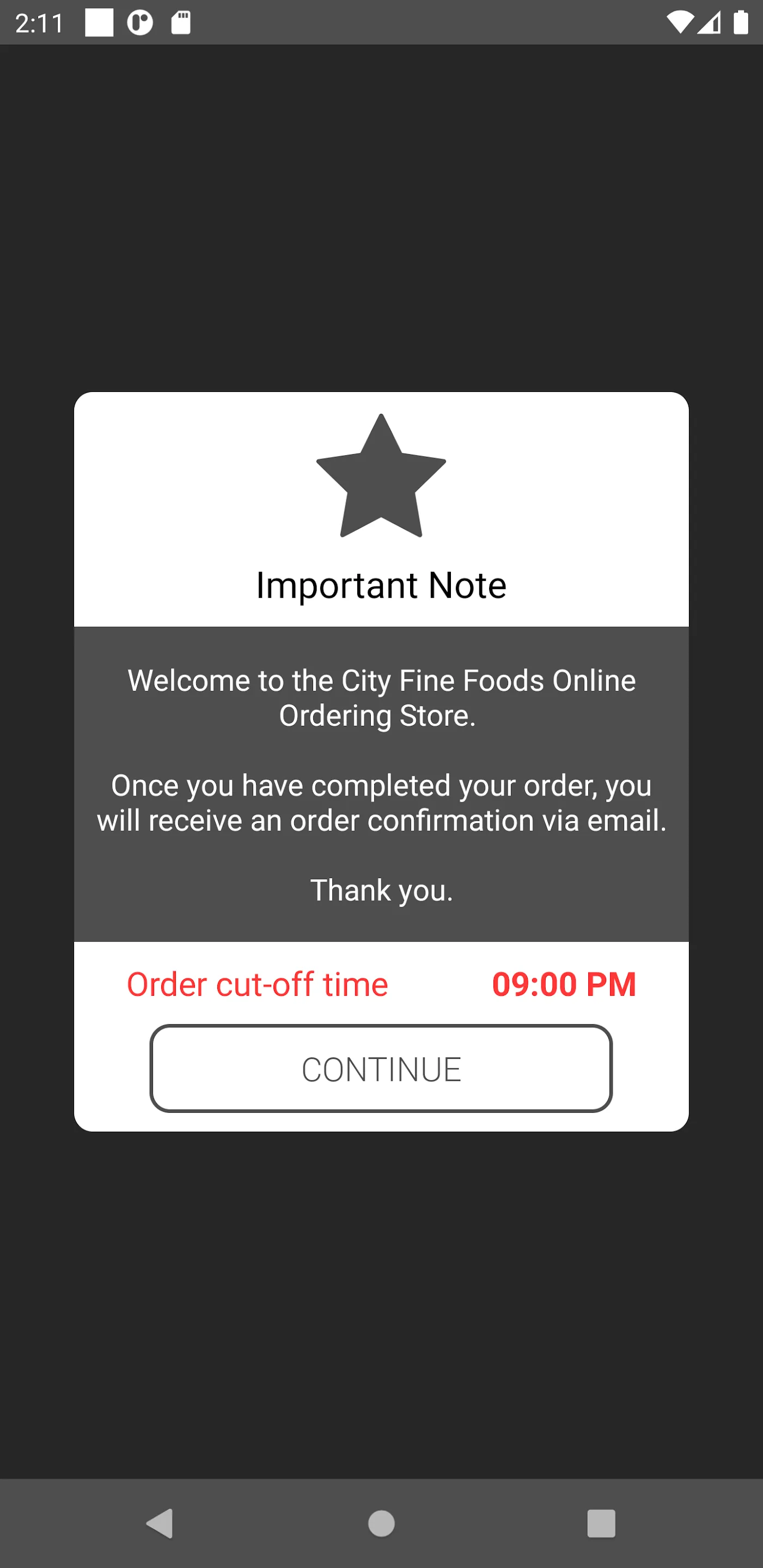 City Fine Foods | Indus Appstore | Screenshot