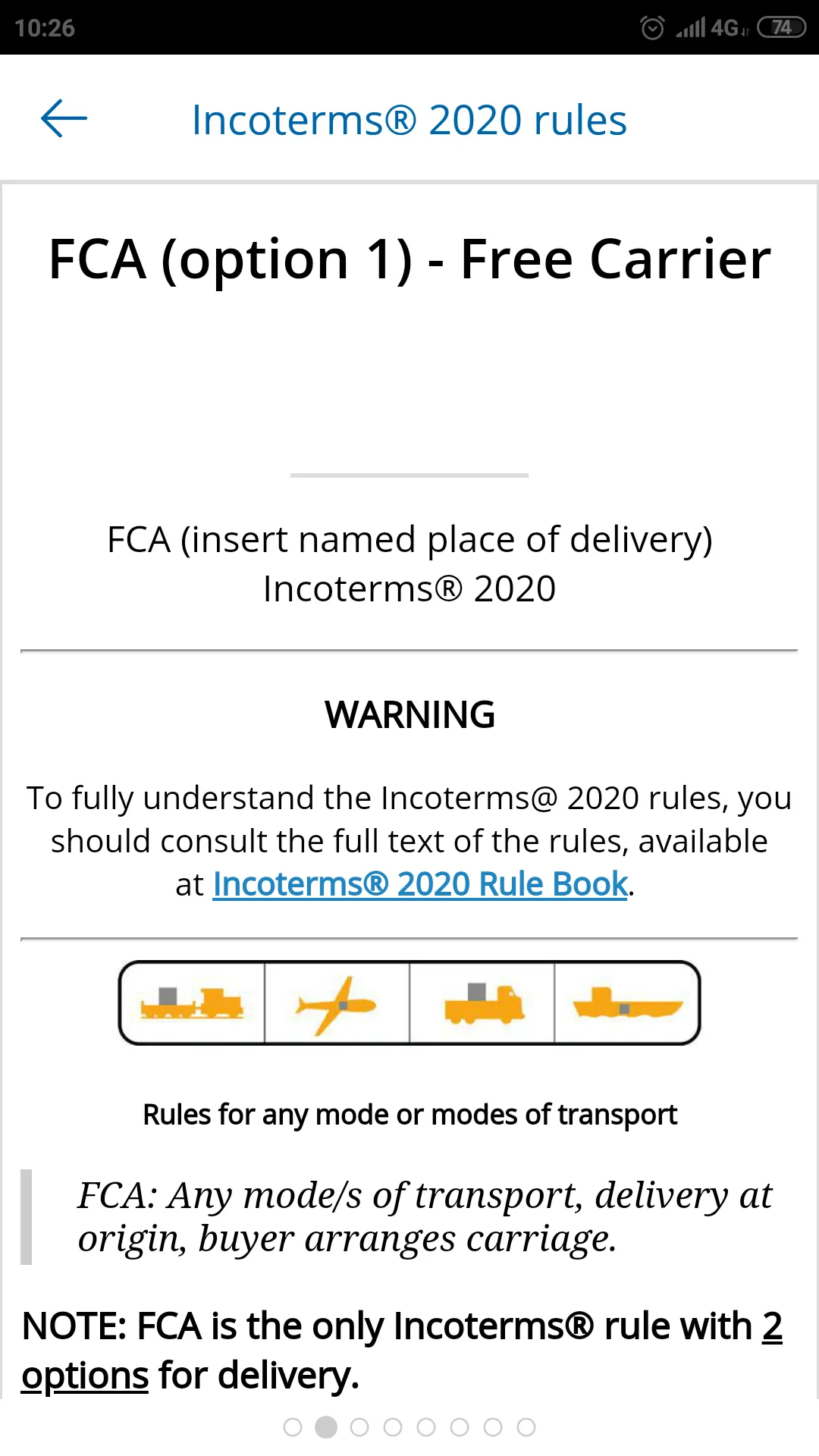 Incoterms 2020 | Indus Appstore | Screenshot