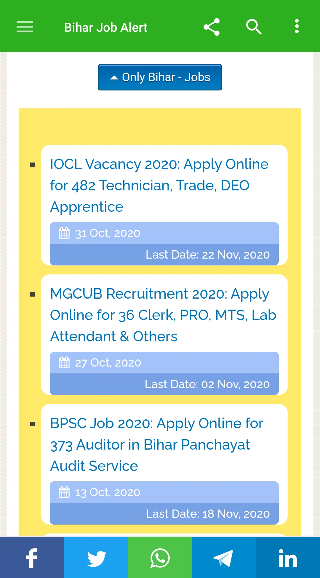 Bihar Job Alert | Indus Appstore | Screenshot