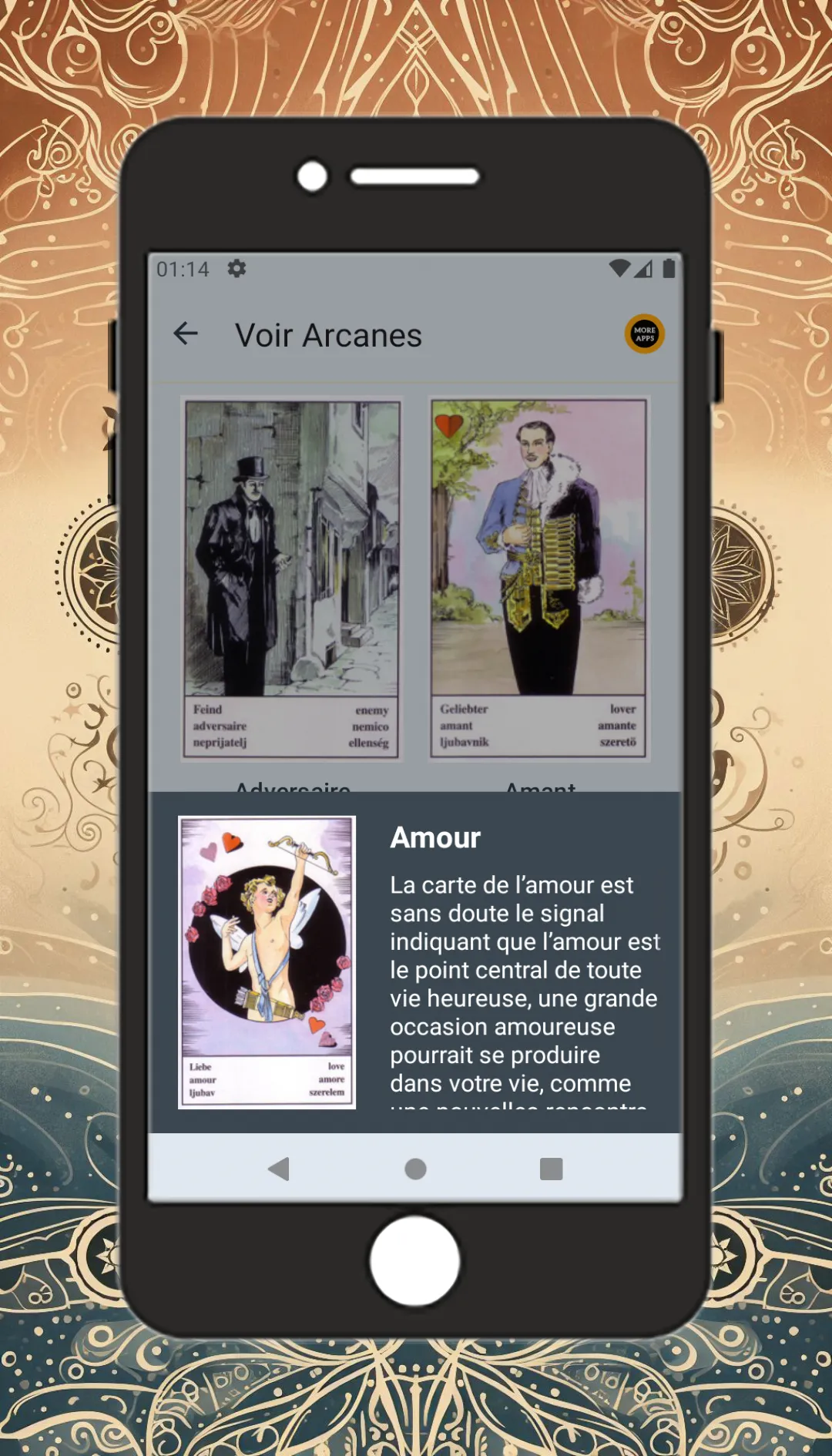 Le Tarot Gitan | Indus Appstore | Screenshot