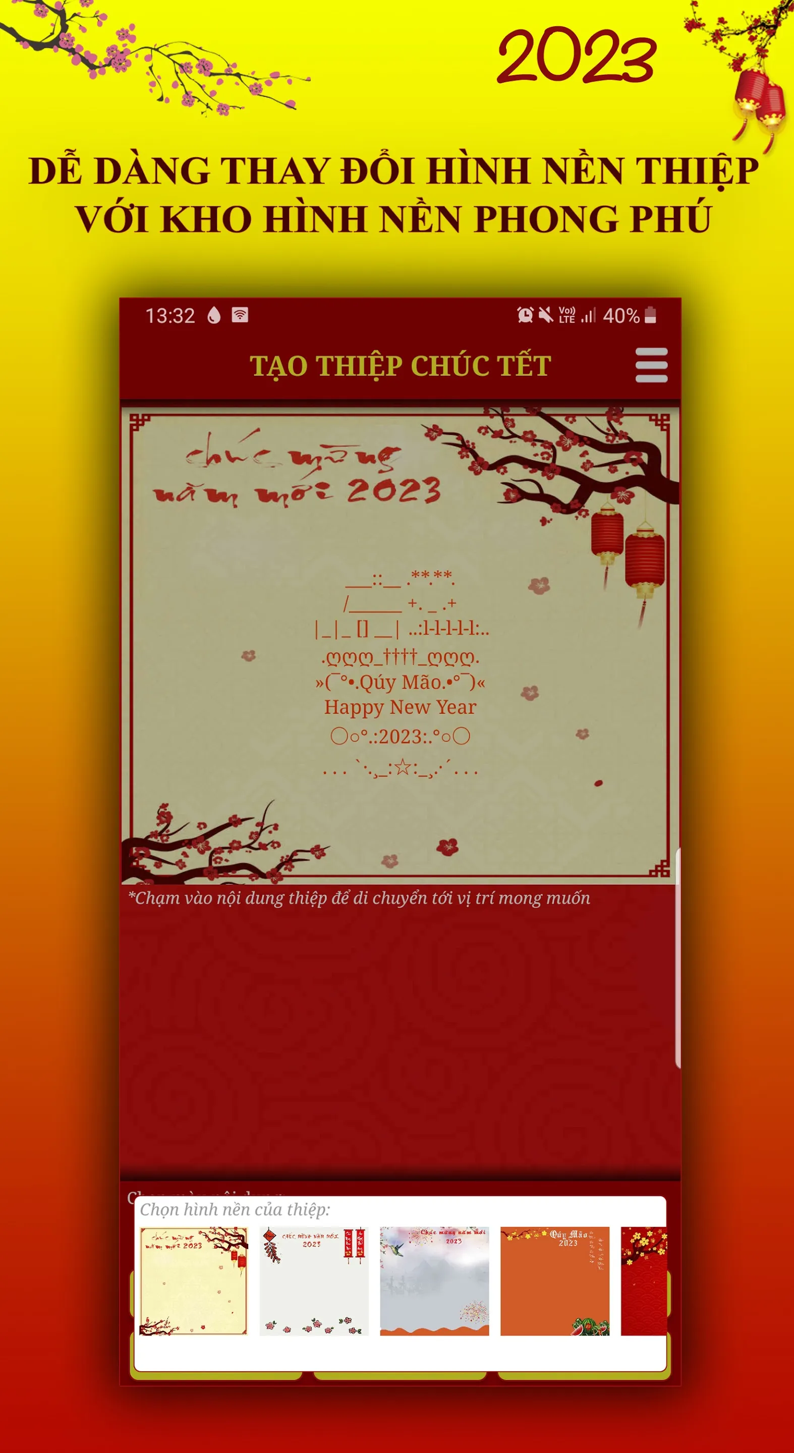 Chúc Tết 2023 - Thiệp Quý Mão | Indus Appstore | Screenshot