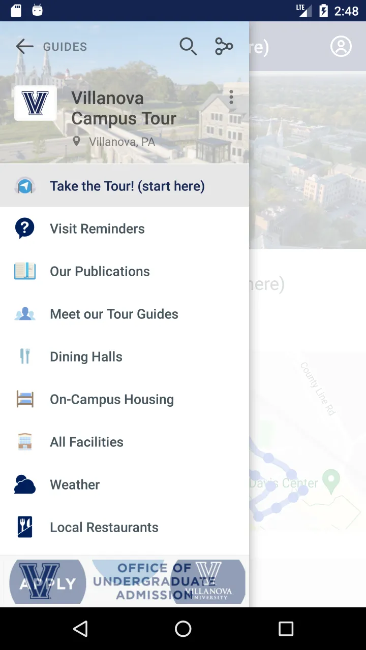 Villanova University Guides | Indus Appstore | Screenshot