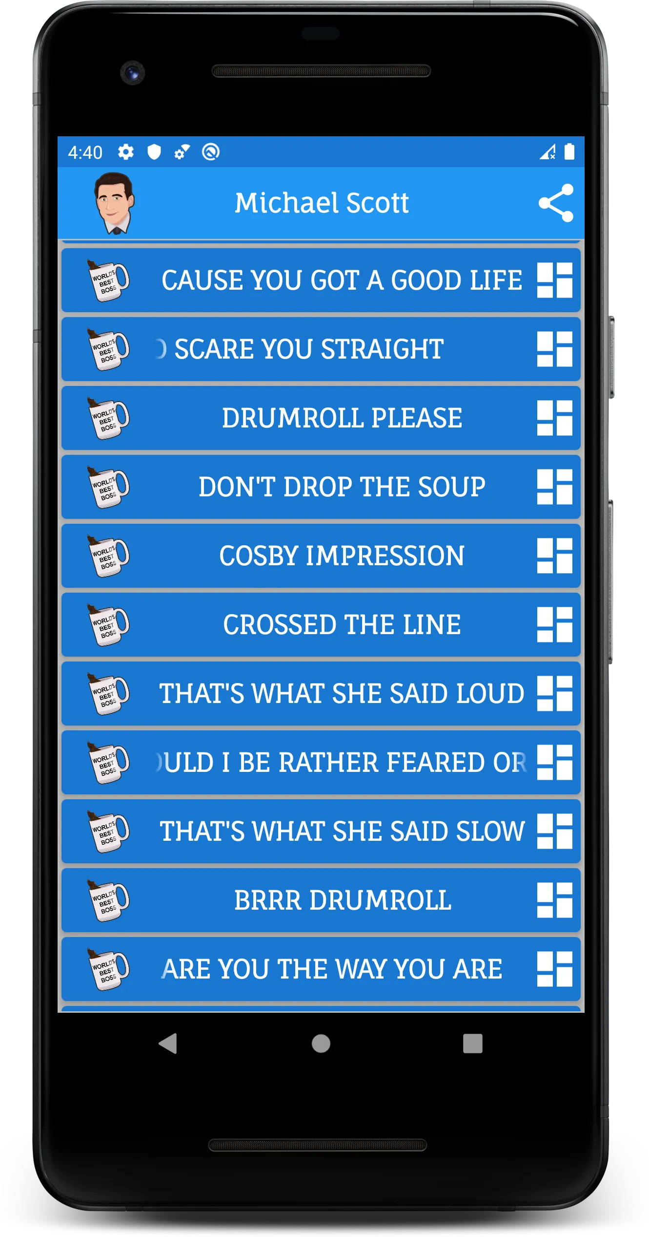 Michael Scott Soundboard | Indus Appstore | Screenshot